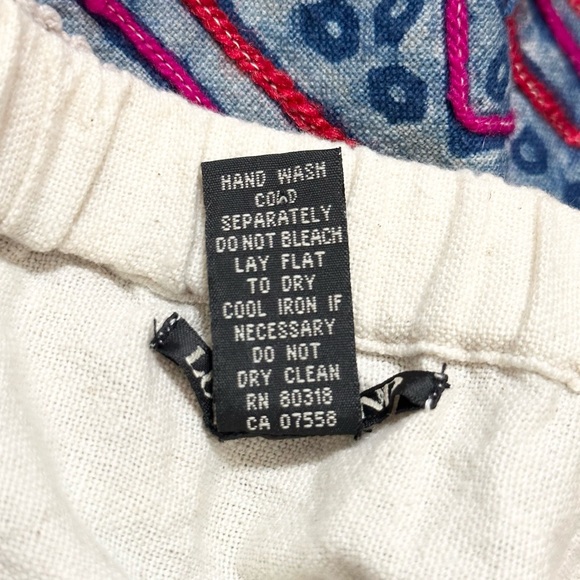 Lucky Brand Colorful Ethnic Hmong Style Boho Folk Skirt with Elastic Waist - S - Picture 13 of 15